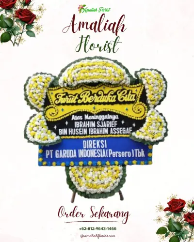 Papan Bunga Duka di Marongge