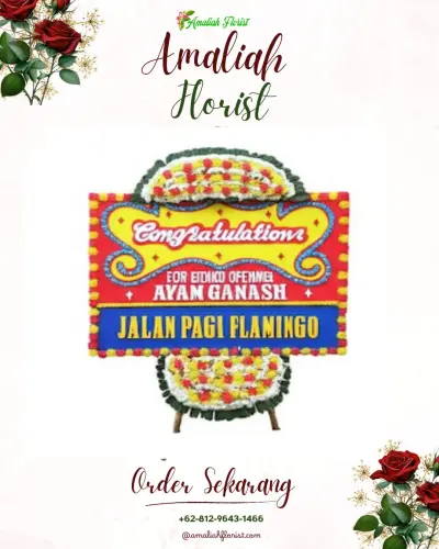 Bunga Papan Congratulation di Marongge